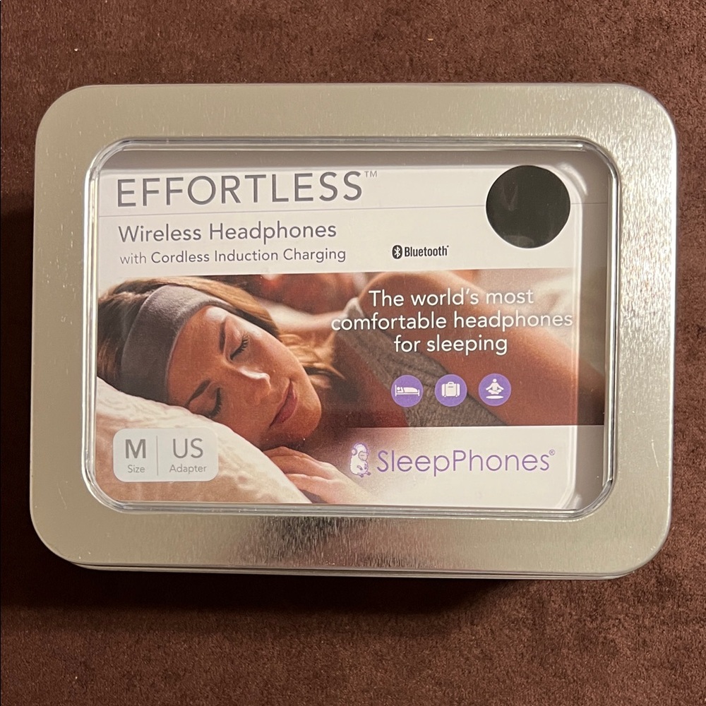 SleepPhones Effortless Wireless Headphones. Size M. Extra Fleece Band. Like New!